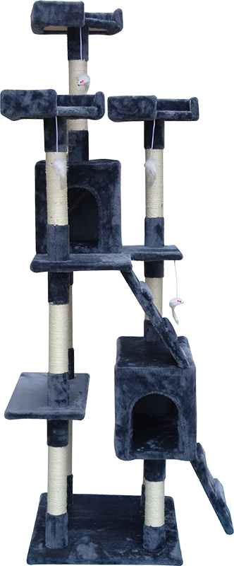 180cm Cat Tree Scratching Post Scratcher Tower Condo House Furniture Wood