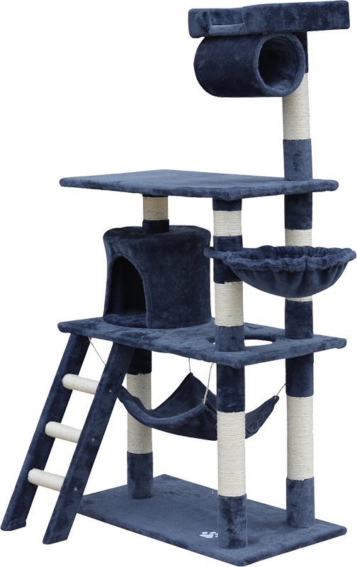 140cm Cat Tree Scratching Post Scratcher Tower Condo House Furniture Wood