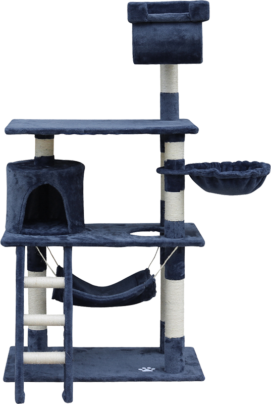140cm Cat Tree Scratching Post Scratcher Tower Condo House Furniture Wood