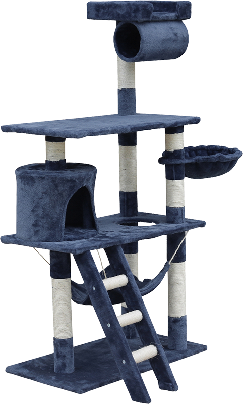 140cm Cat Tree Scratching Post Scratcher Tower Condo House Furniture Wood