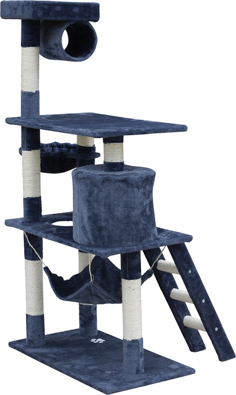 140cm Cat Tree Scratching Post Scratcher Tower Condo House Furniture Wood