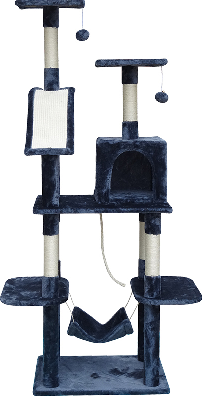 171cm Cat Tree Trees Scratching Post Scratcher Tower Condo House - Grey