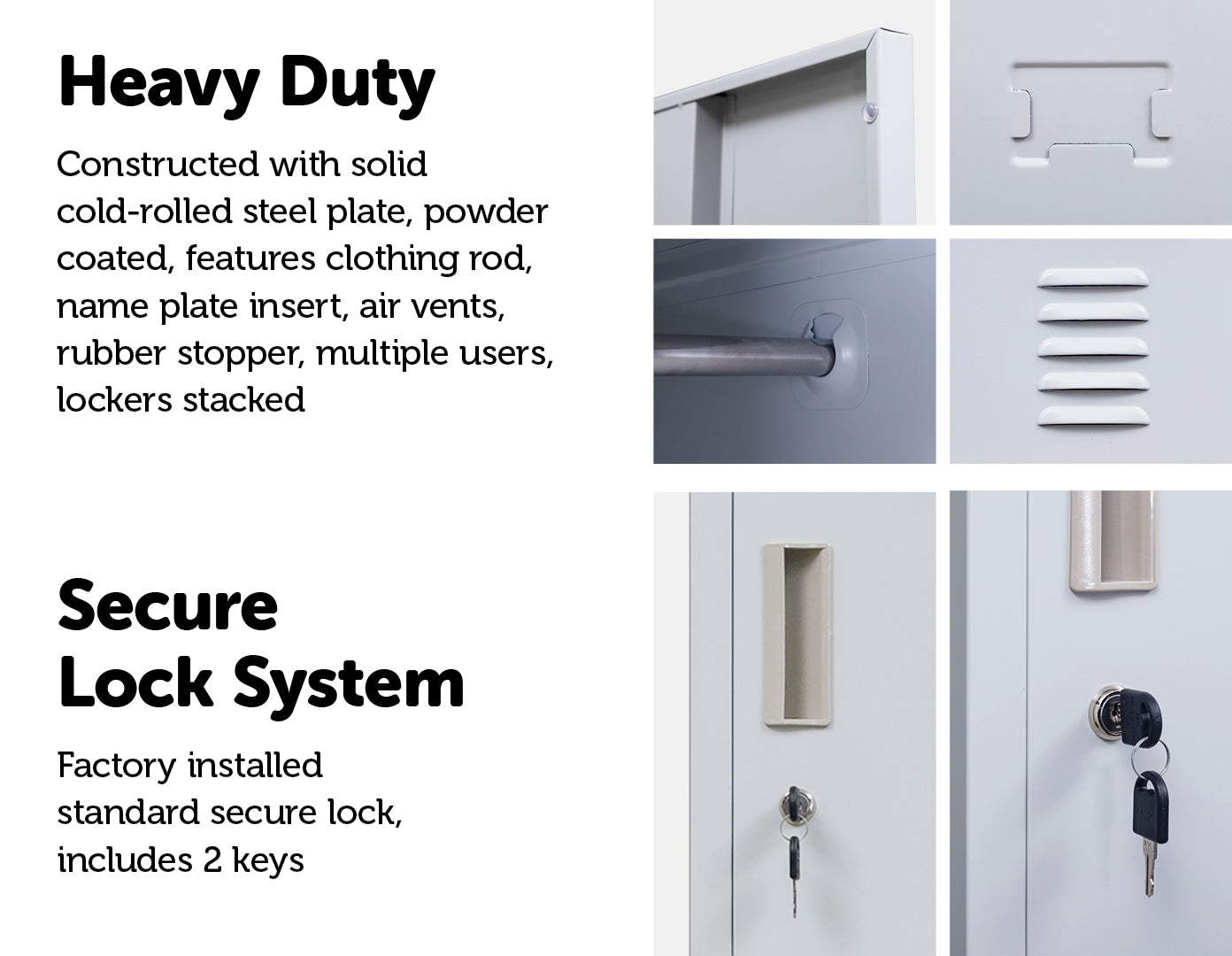Four-Door Office Gym Shed Storage Locker