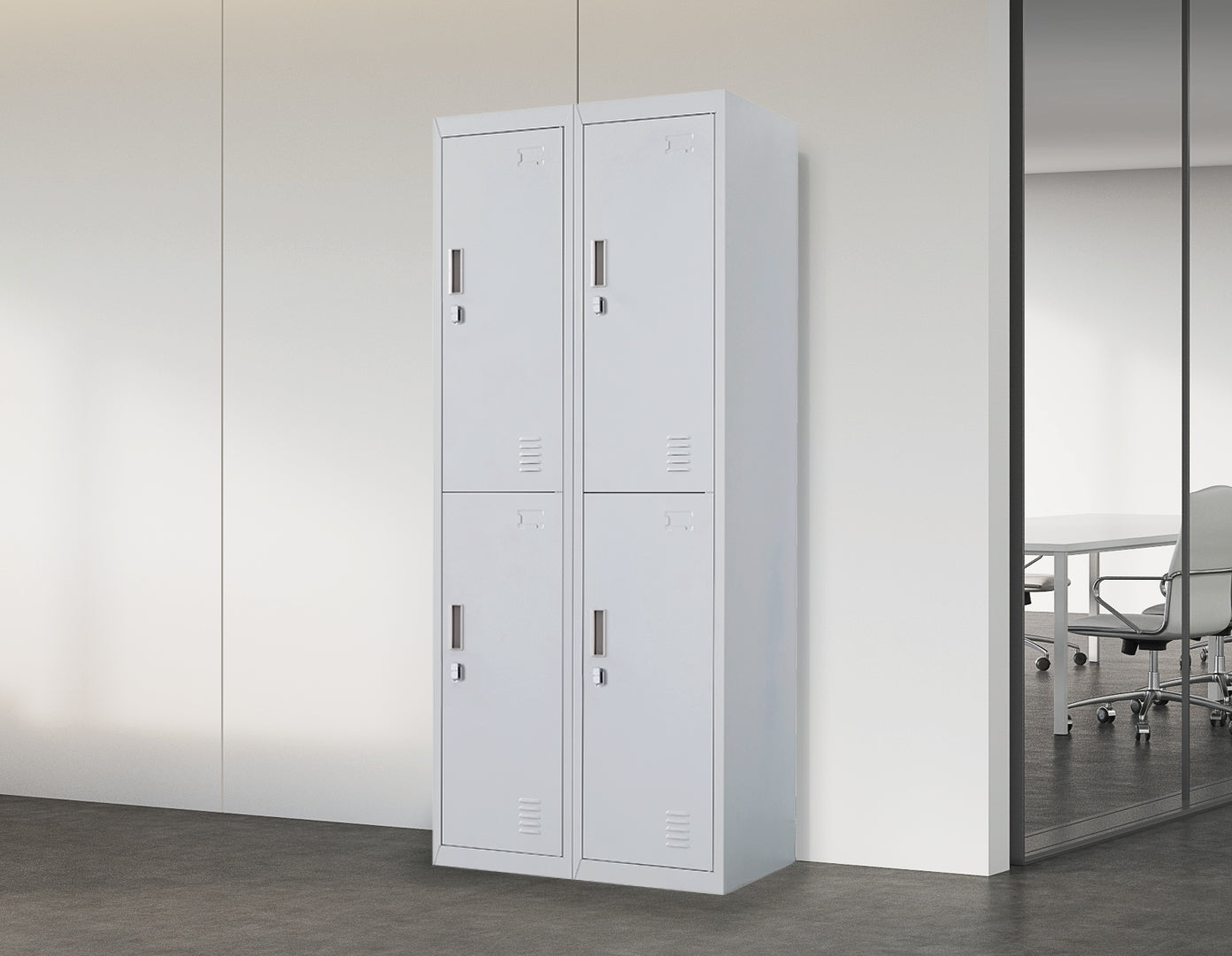 Four-Door Office Gym Shed Storage Locker
