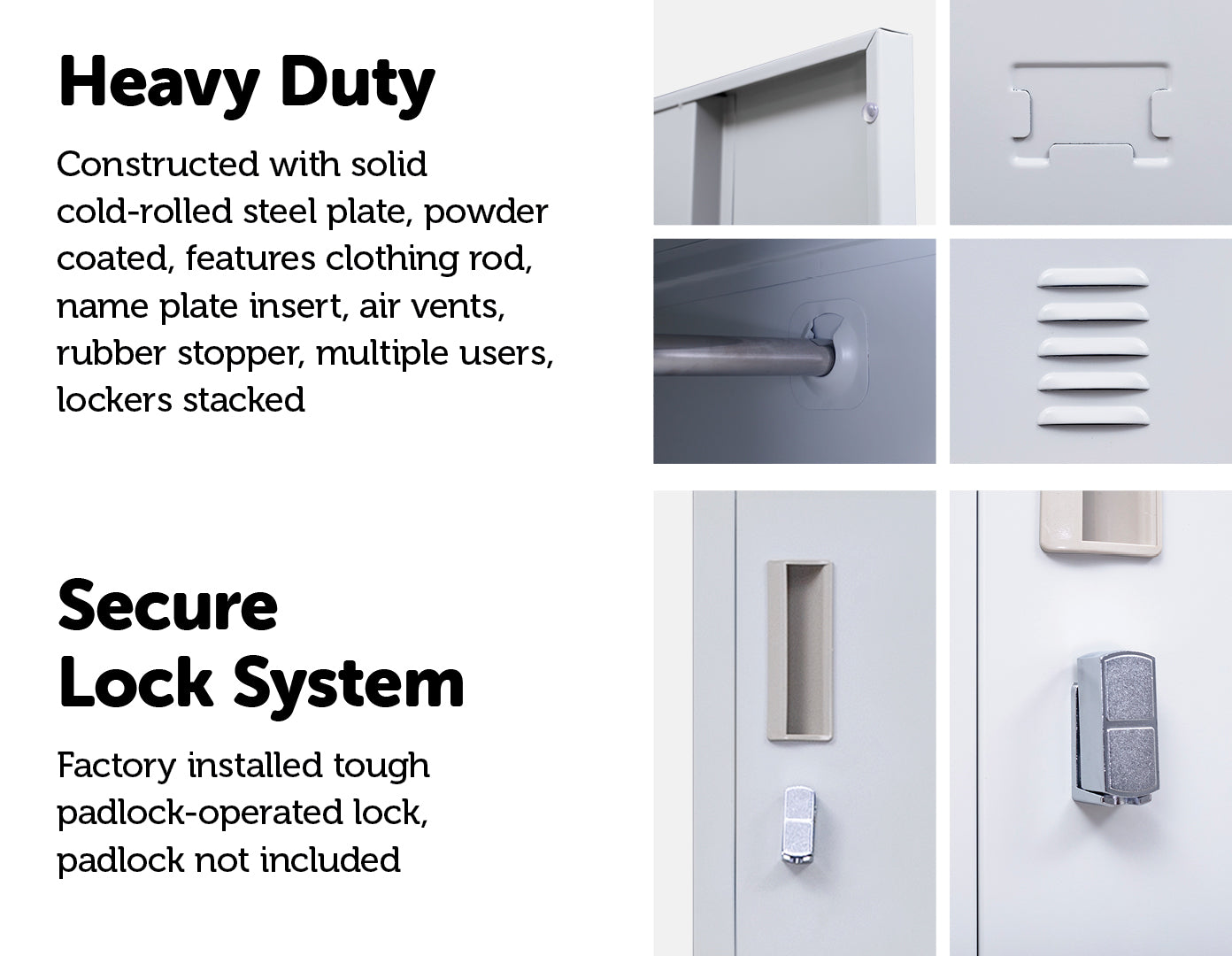 Four-Door Office Gym Shed Storage Locker