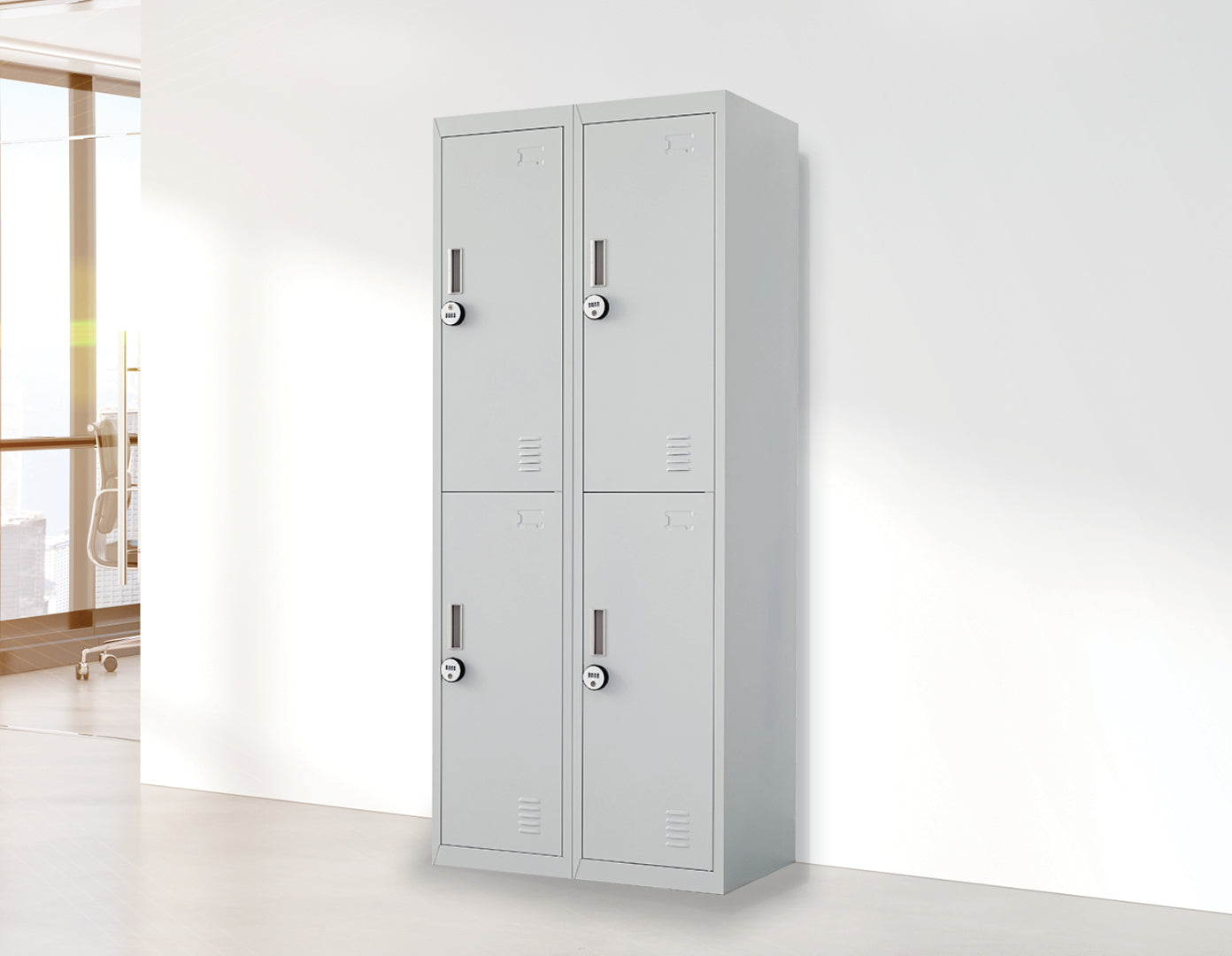 Four-Door Office Gym Shed Storage Locker