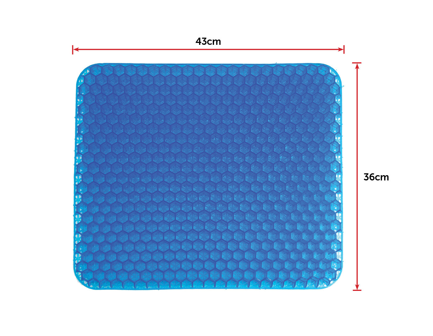 Gel Chair Seat Cushion For Lower Back Pain Pressure Relief Wheelchair Car Office