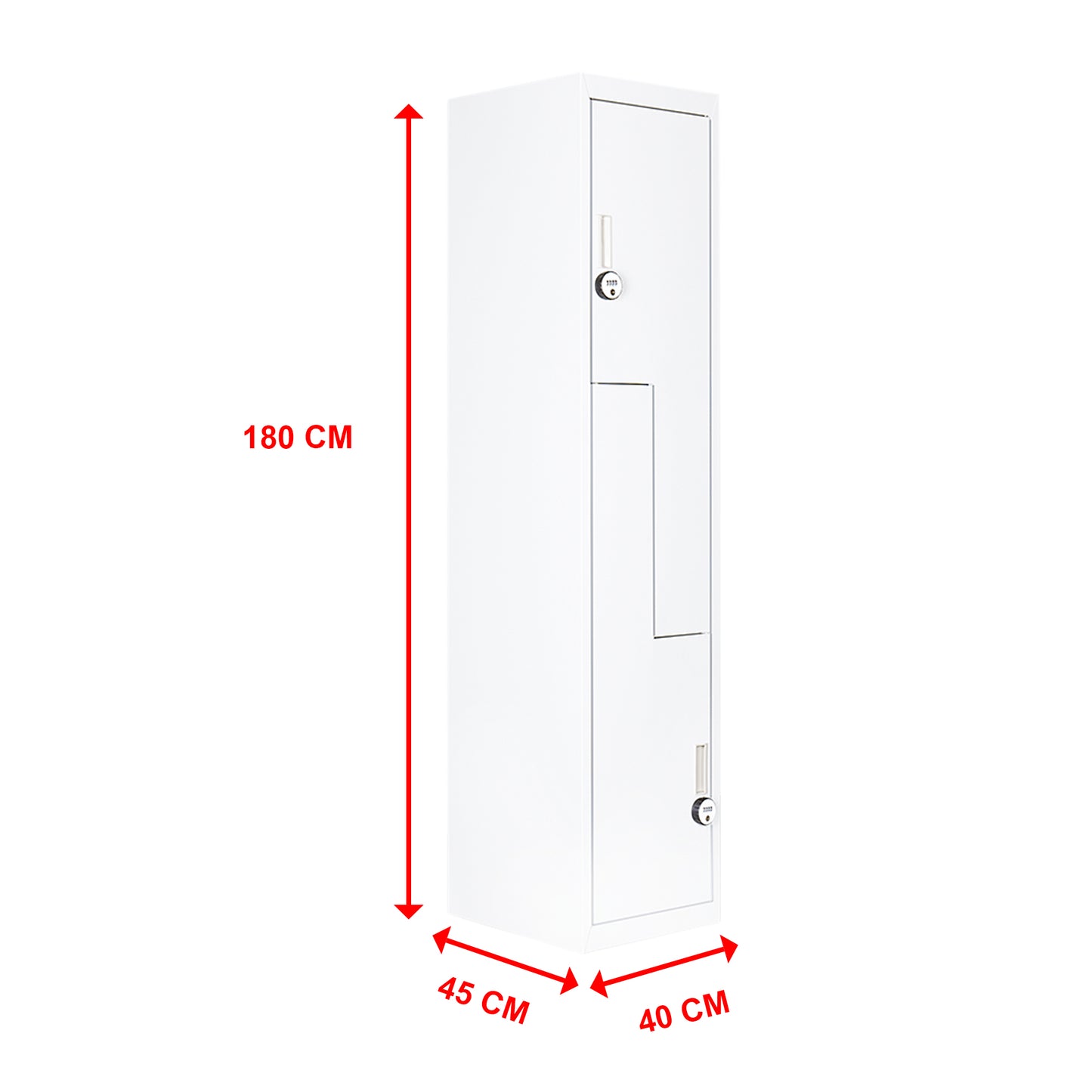 Grey Two-Door L-shaped Office Gym Shed Storage Lockers