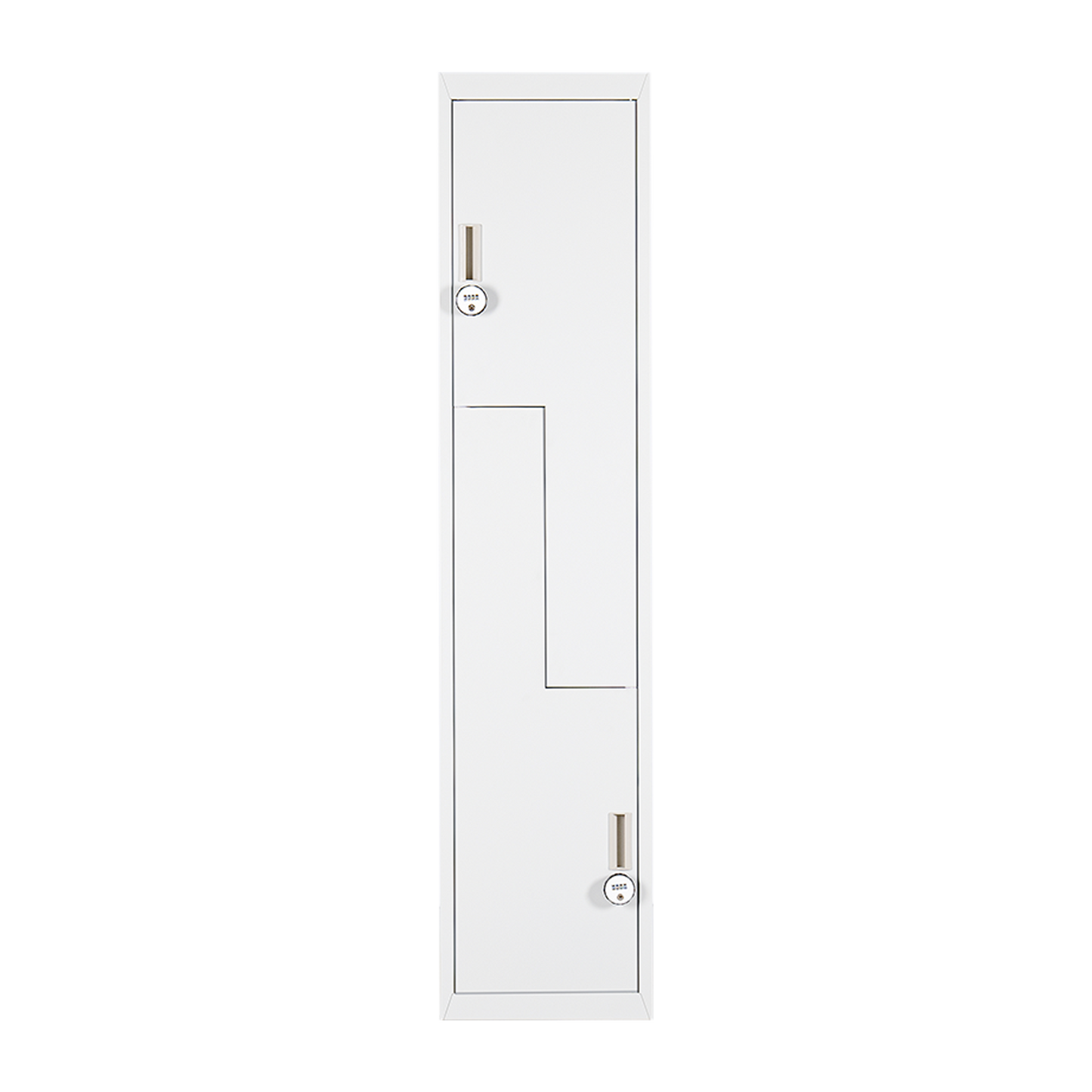 Grey Two-Door L-shaped Office Gym Shed Storage Lockers