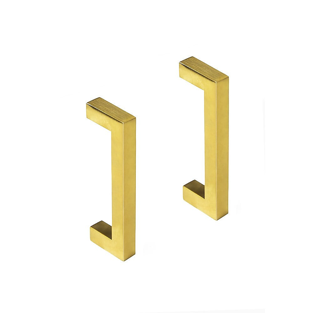 15 x Brushed Brass Drawer Pulls Kitchen Cabinet Handles - Gold Finish 96mm