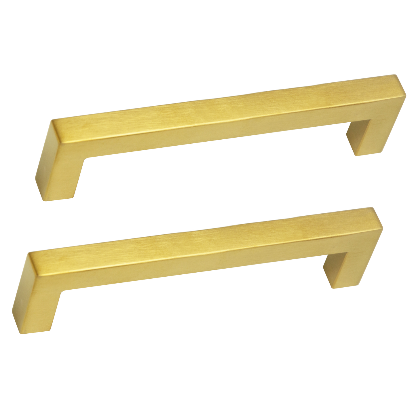 15 x Brushed Brass Drawer Pulls Kitchen Cabinet Handles - Gold Finish 128mm