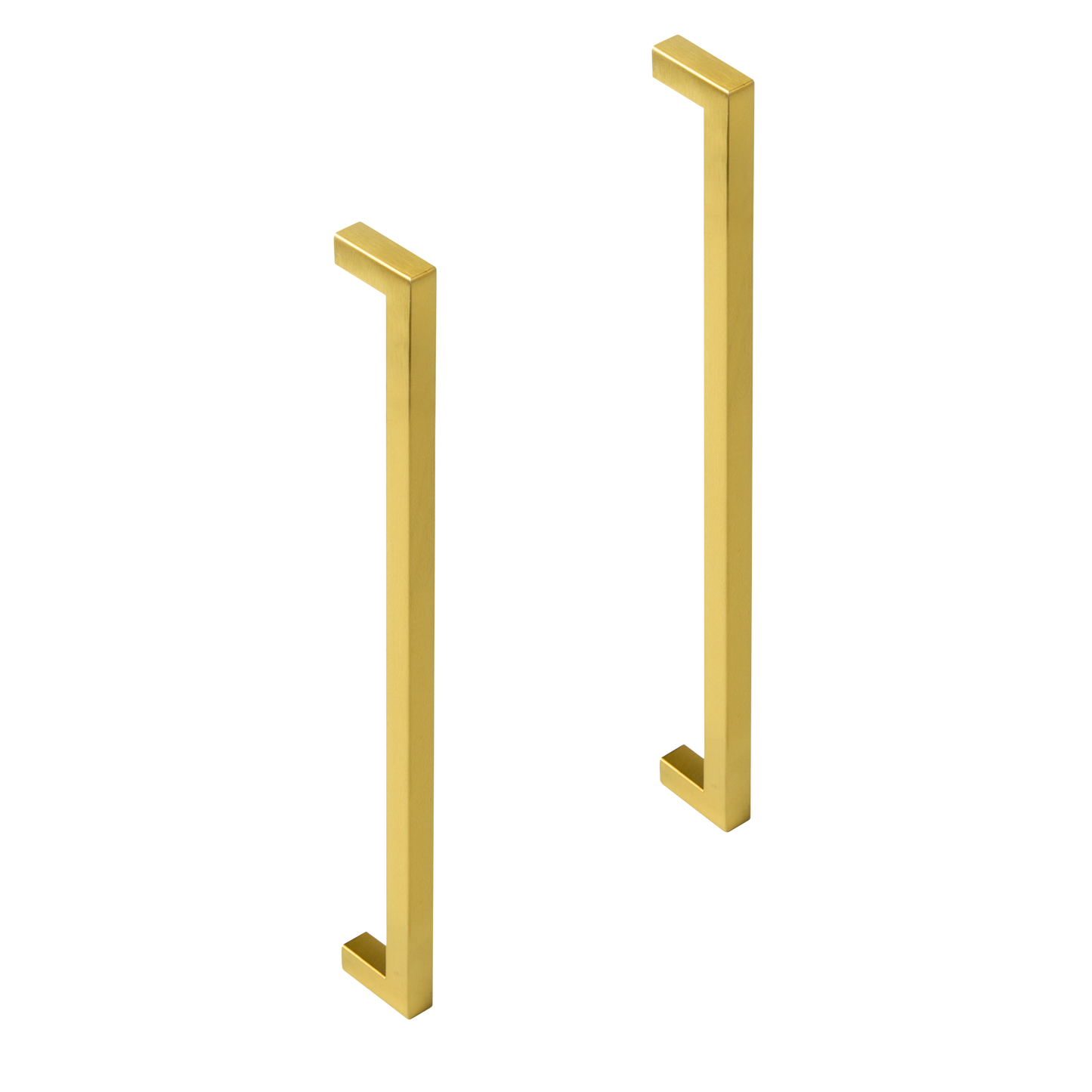 15 x Brushed Brass Drawer Pulls Kitchen Cabinet Handles - Gold Finish 256mm