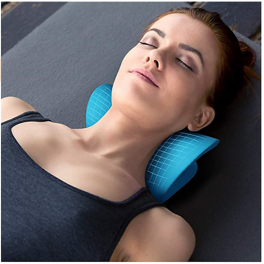 Neck Traction Pillow Rest Cloud Support Neck Stretcher Cervical Pain Relief