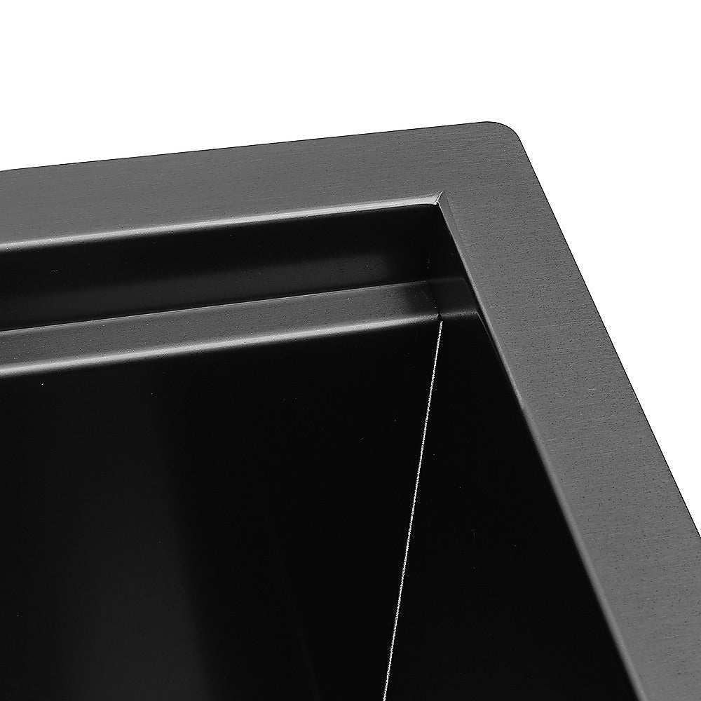 BRIENZ 32-inch Nano Workstation Ledge Undermount 16 Gauge Stainless Steel Kitchen Sink Single Bowl