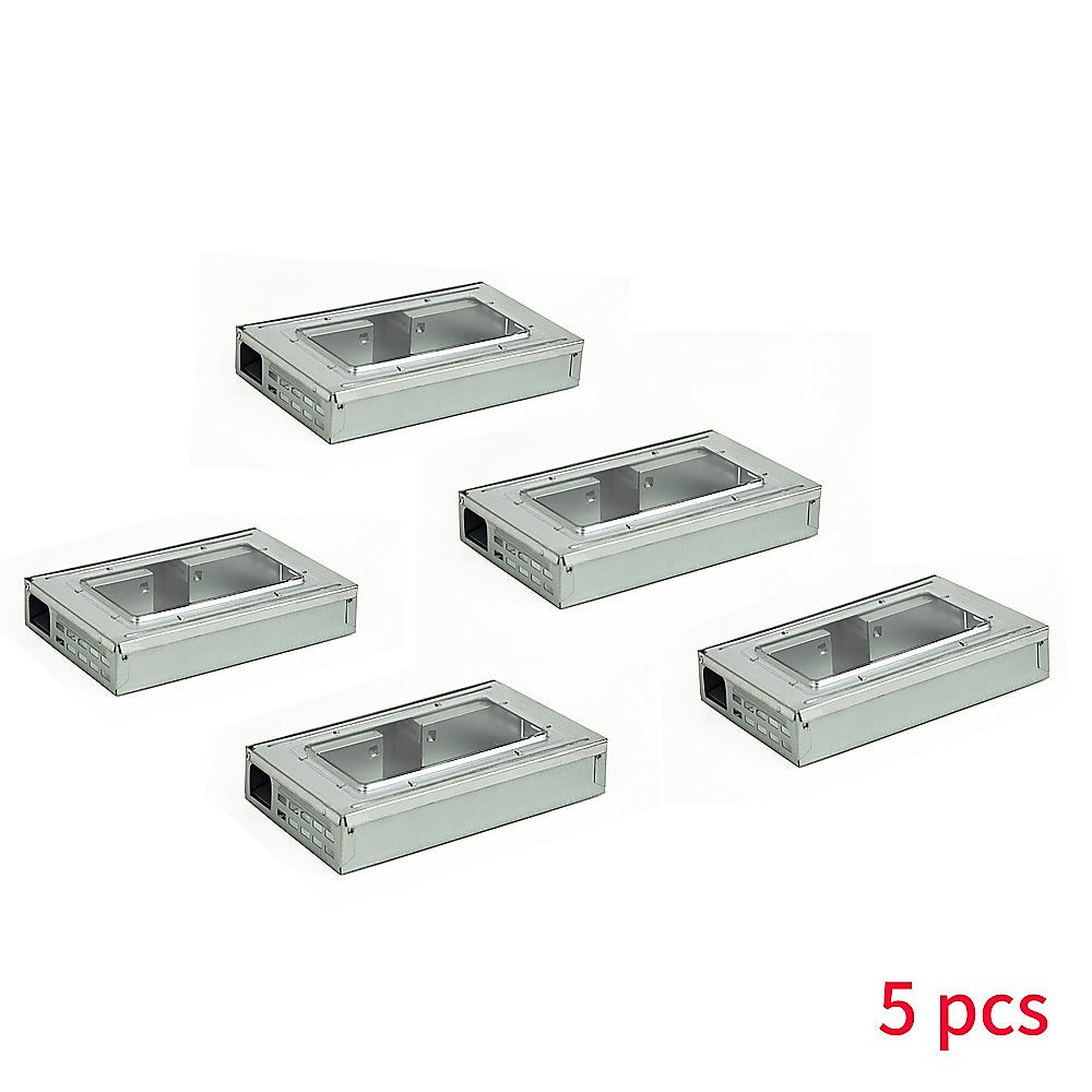 5 x Humane Mice Trap Reusable Safe Catching Metal Mouse Multi Live Catcher