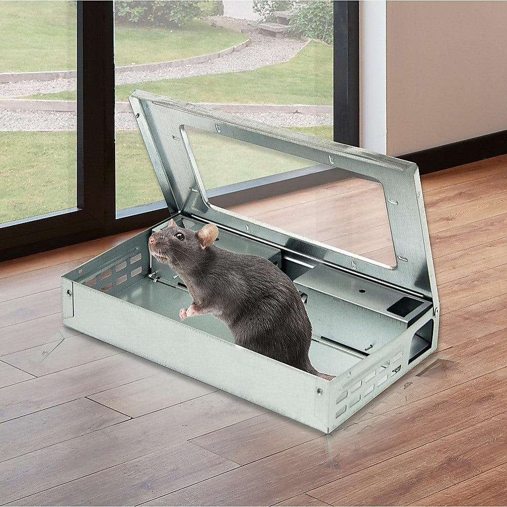 5 x Humane Mice Trap Reusable Safe Catching Metal Mouse Multi Live Catcher