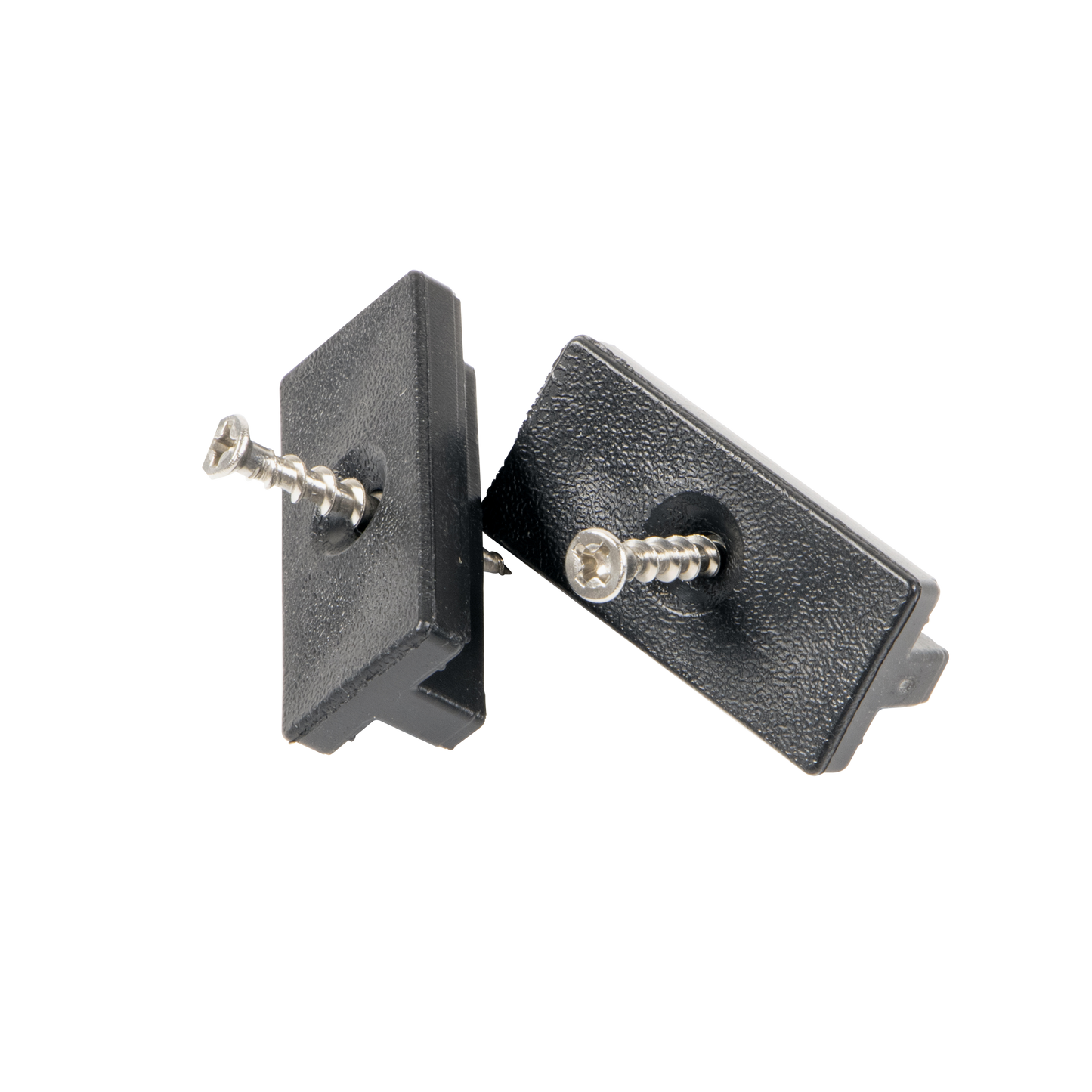 100 Composite Decking Hidden Fixing Fasteners Plastic T Clips & Black Screws