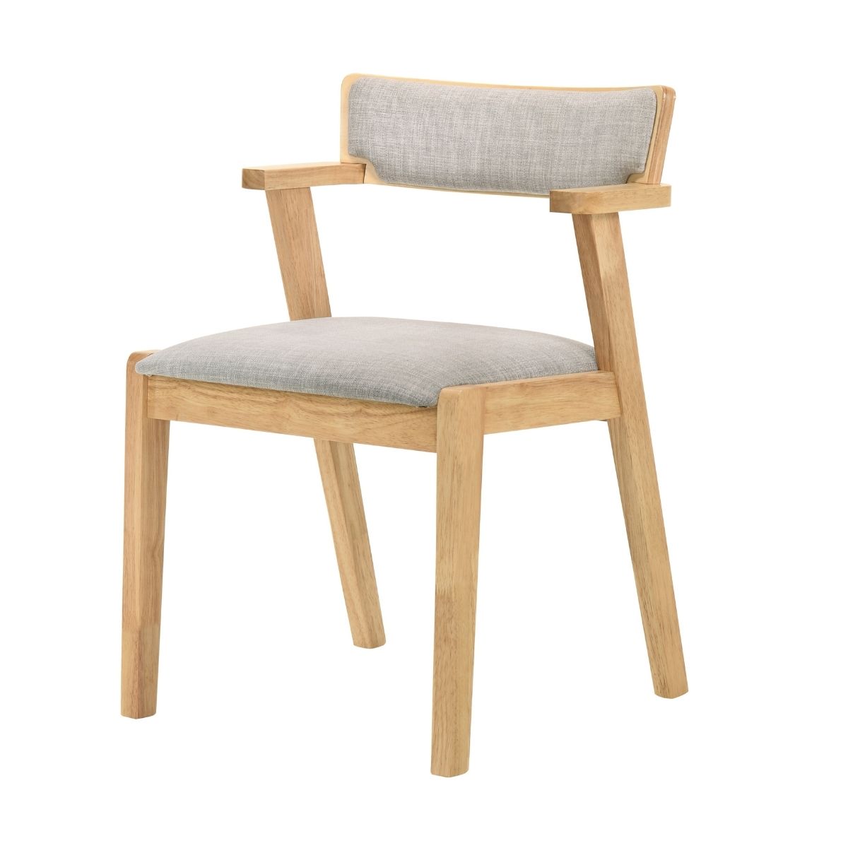 Elmo Dining Chair with Arm Rest in Natural