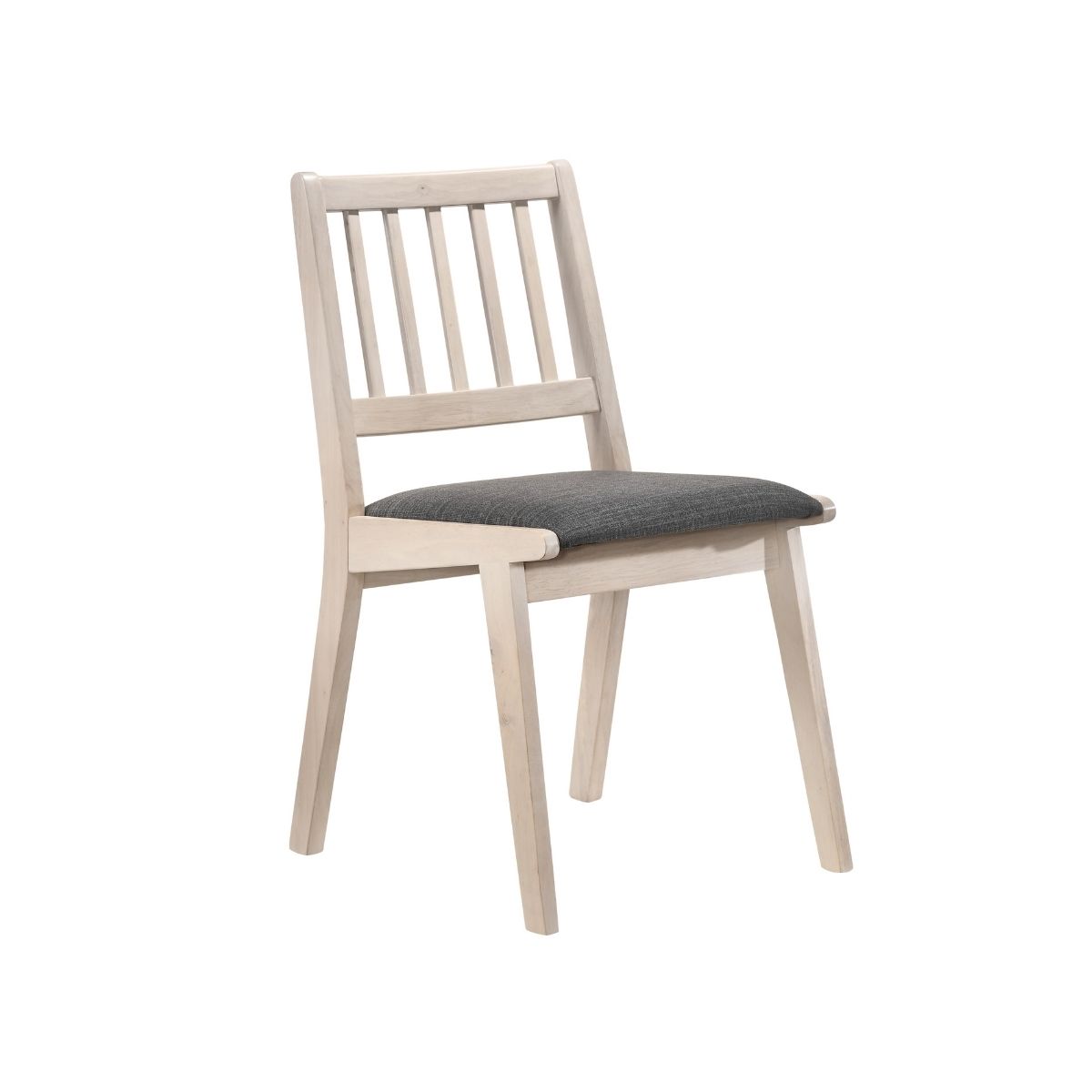 Harriette White Washed Oak Finish Dining Chair Set of 2