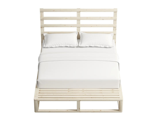 Industrial Coastal Pallet Bed Frame Bed Base King