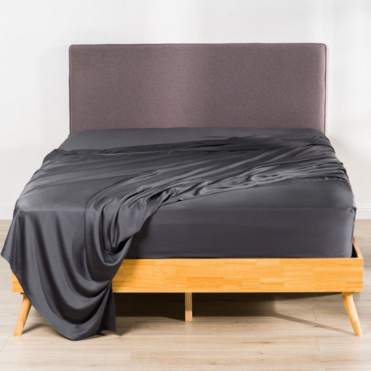 Better Dream 100% Organic Bamboo Flat Sheet - Charcoal King Size