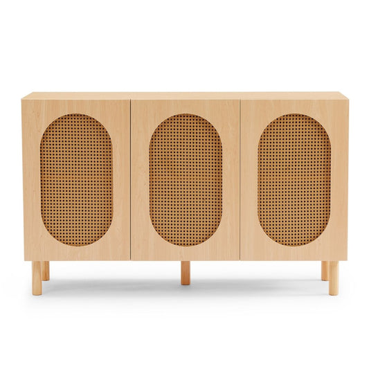 Kailua 3 Door Rattan Sideboard in Maple