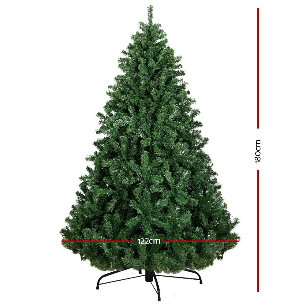 Jingle Jollys 1.8M 6FT Christmas Tree Xmas Decoration Green Home Decor 800 Tips Green