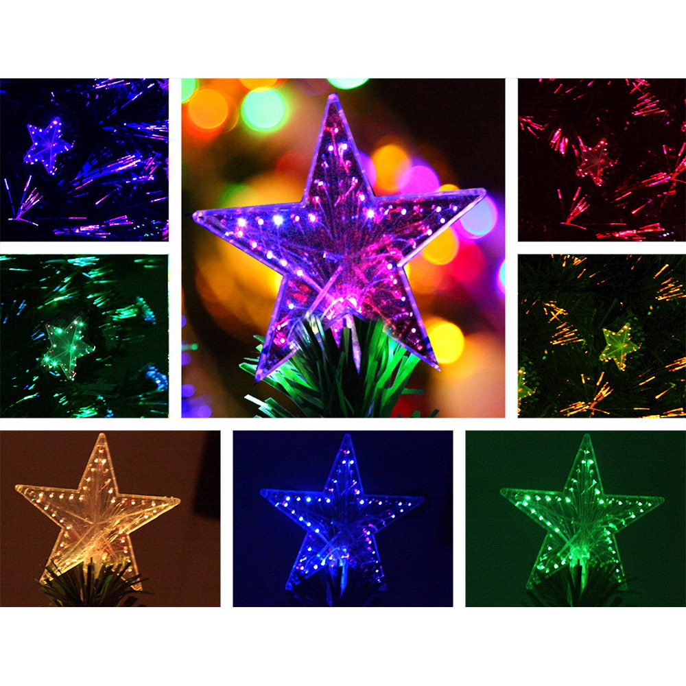 Jingle Jollys 1.2M 4FT LED Christmas Tree Xmas Optic Fiber Multi Colour Lights