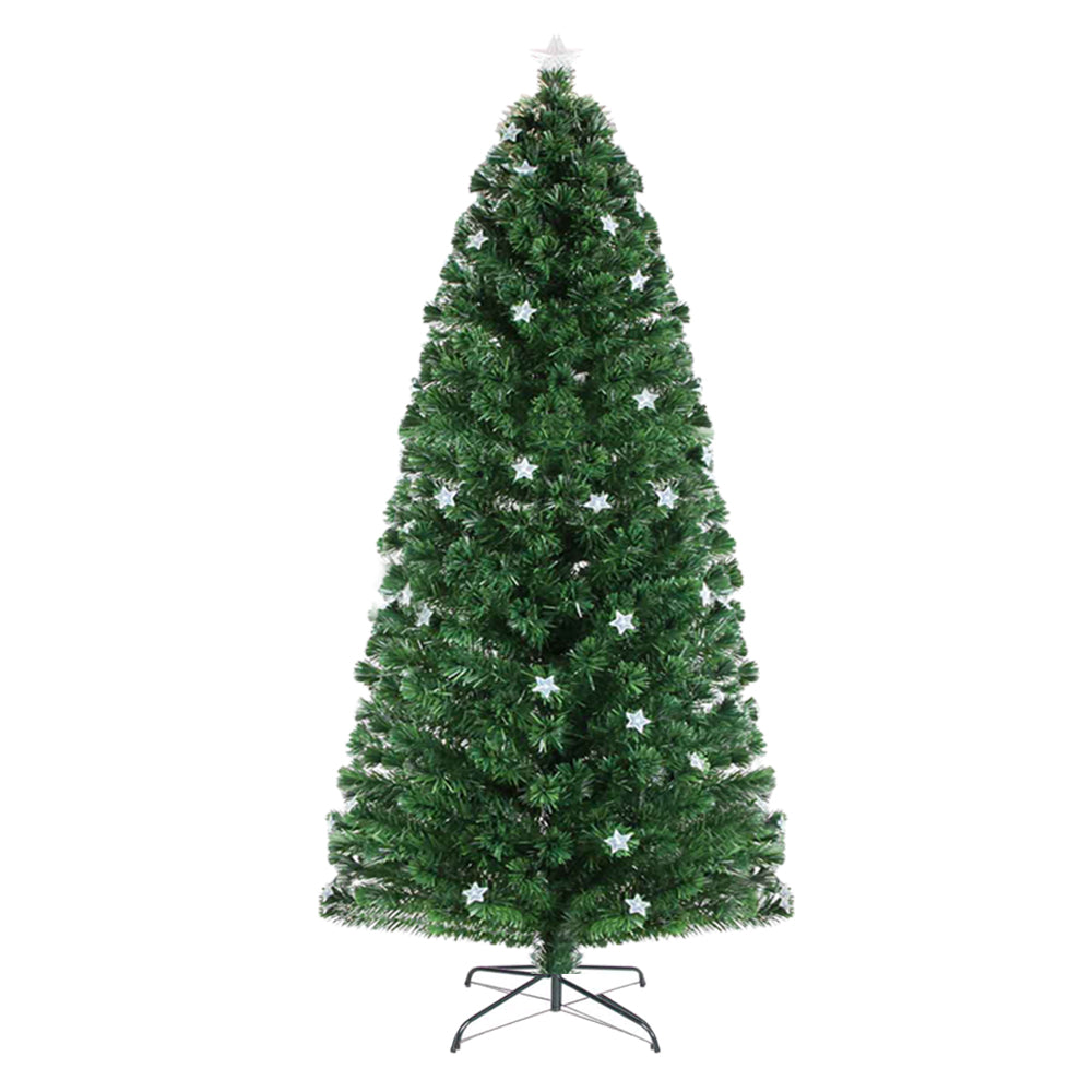 Jingle Jollys 1.8M 6FT LED Christmas Tree Xmas Optic Fiber Multi Colour Lights