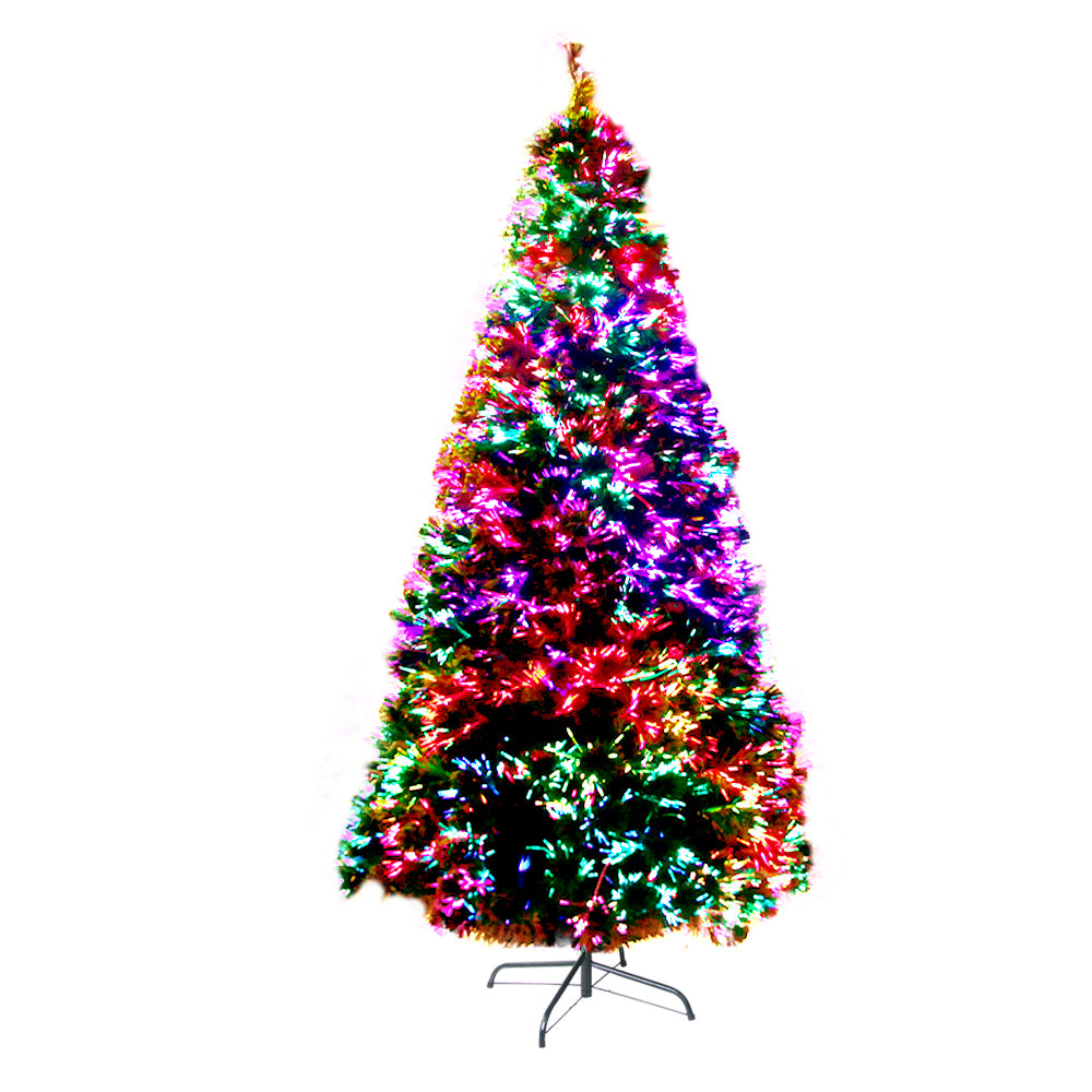 Jingle Jollys 1.8M 6FT LED Christmas Tree Optic Fiber Xmas Multi Colour Lights