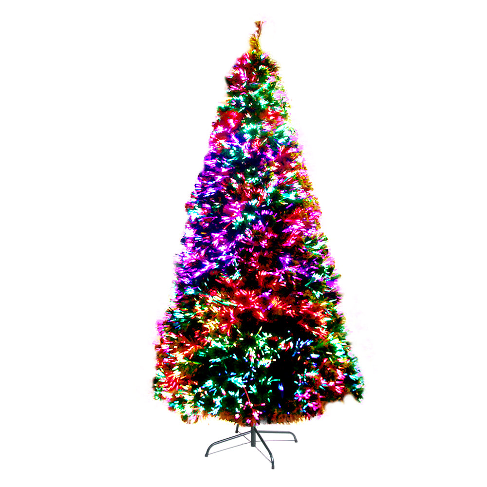 Jingle Jollys 1.8M 6FT LED Christmas Tree Optic Fiber Xmas Multi Colour Lights