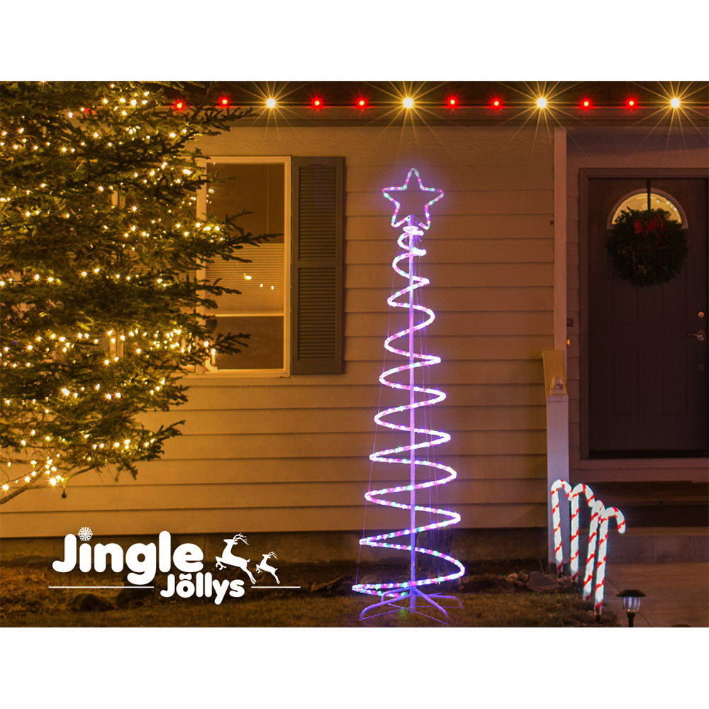 Jingle Jollys Christmas LED Motif Light 1.88M Tree Waterproof Colourful