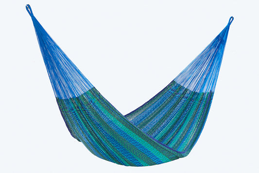 Mayan Legacy Single Size Cotton Mexican Hammock in Caribe Colour