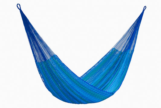 Mayan Legacy King Plus Size Nylon Mexican Hammock in Caribe Colour