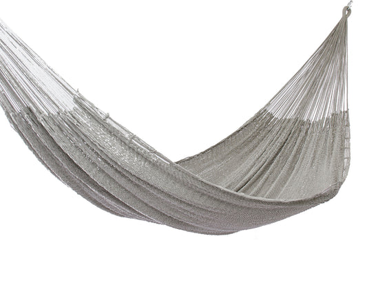 Mayan Legacy Queen Size Outdoor Cotton Mexican Hammock in Dream Sands Colour