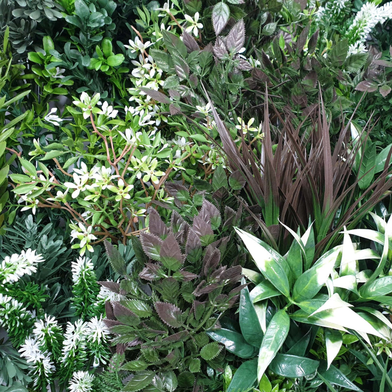 White Lush Lavender Field Vertical Garden / Green Wall UV Resistant 90cm x 90cm